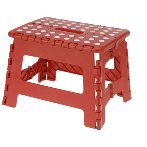 Sgabello pieghevole assortimento di colori 27x28x21cm 80kg (1/4)