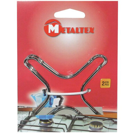 Lot de 2 supports bain marie chromés - METALTEX