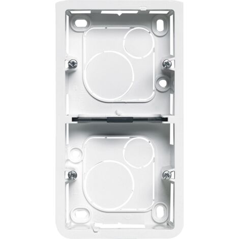 Cornice a doppia proiezione verticale Mosaico, LEGRAND bianco lucido Legrand
