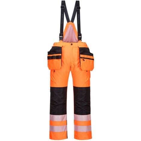 Pantalon d'hiver PW3 haute visibilité couleur : Orange/Noir taille XXXL - PORTWEST (1/2)