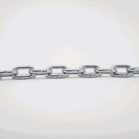 Scatola di catena zincata ''l'' ø5mm passo 35mm larghezza esterna 18,4mm 57m (1/2)