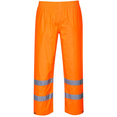 Pantalon de pluie Hi-Vis  couleur : Orange taille L - PORTWEST (1/2)