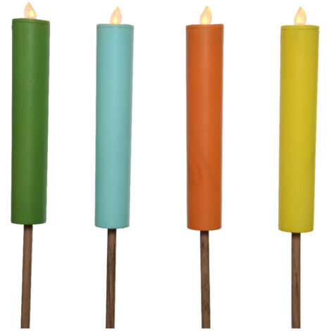 Bougie Solaire Droppe Coes Efeito Chama Ø4x90cm Lumineo (1/3)