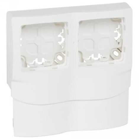 Legrand 031466 - Cornice app Sporgenza a 2 montanti - installazione lungo le modanature DLPlus, sp. 16 - bianco