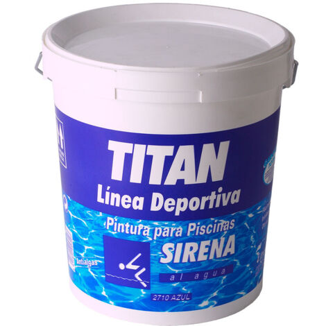 Vernice acrilica Titan Sirena 183271004 Azzurro Piscina Mat 4 L