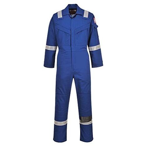 Tuta resistente alle fiamme e antistatica 350g Colore: Blu Royal Taglia S - Portwest (1/3)