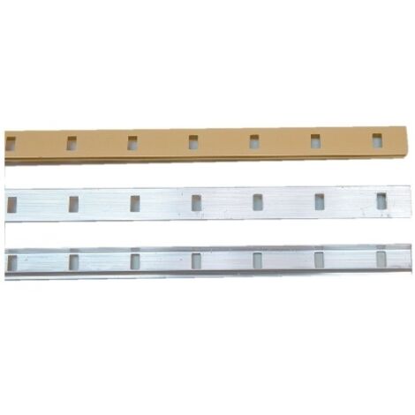 Cremagliera in alluminio per montaggio a parete 1340 VACHETTE - Argento anodizzato - L.2 m - 290902