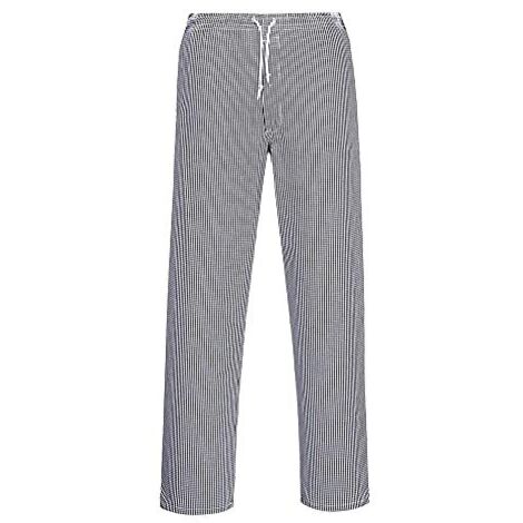 Pantaloni da cucina Bromley Colore: Blu Check Taglia S - Portwest