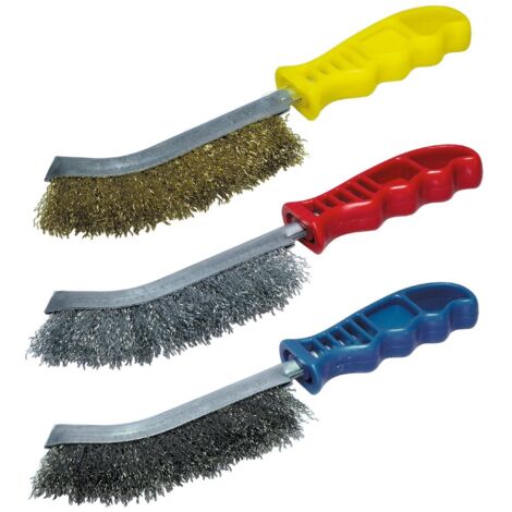 Wolfcraft 2138000 Spazzola metallica Acciaio, Acciaio inox, Ottone 3 parti 1 pz.