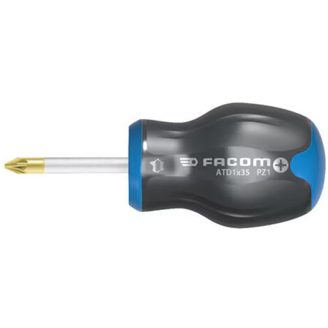 Cacciavite Protwist per viti testa croce Pozidriv lama corta PZ 1x25 - FACOM - ATD1X25