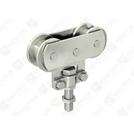 Supporto di montaggio Mantion 0235a 80 kg 2 rulli acciaio