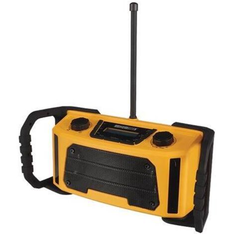 Radio da cantiere HQ Power nero AM FM DAB robusto