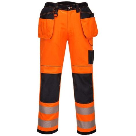 Pantaloni Pw3 Stretch Holster Alta Visibilità Colore: Arancione/nero Taglia 56 - Portwest (1/2)