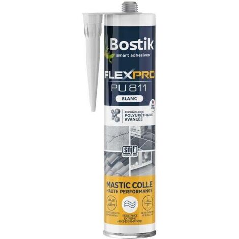 Bostik Flexpro PU811 colla poliuretanica bianca per giunti interni/esterni cart 300ml Bostik