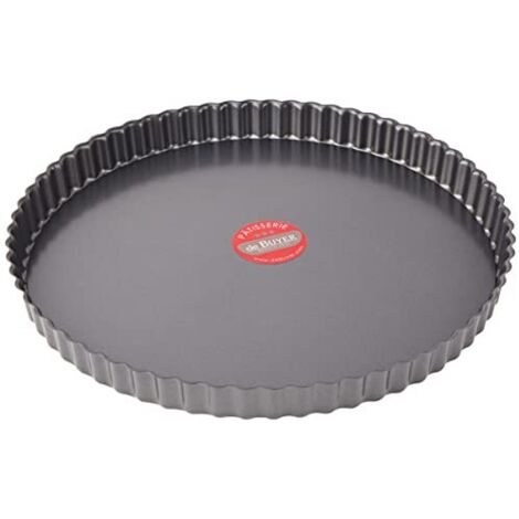 Stampo per torta rotondo con bordo scanalato, con fondo rimovibile, 32 cm (1/4)