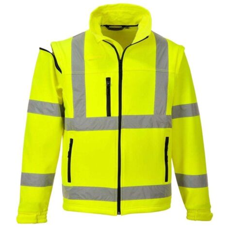 Giacca Softshell ad alta visibilità | Large - Yellow - NEUTRO (SENZA PERSONALIZZAZIONE) (1/4)