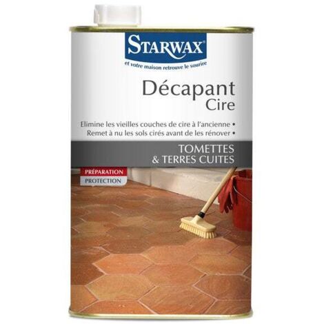 Sverniciatore prima del restauro di piastrelle in cotto cerate, 1 l, STARWAX Starwax