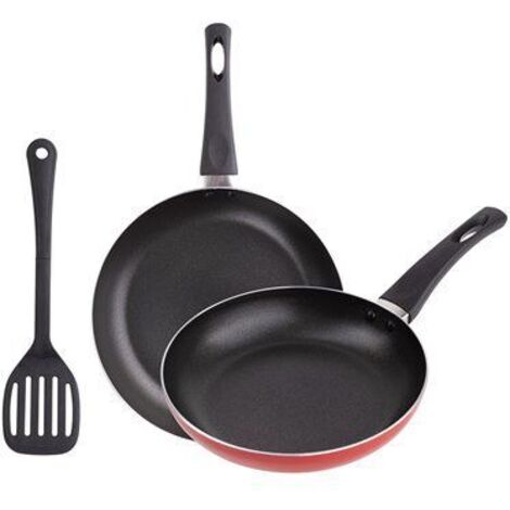 Set 2 Padelle (20+24cm) e Raschietto a Fessura Alluminio Stampato Redly Bgeu-5439 Renberg [E3-14668] (E3-14668) (1/4)