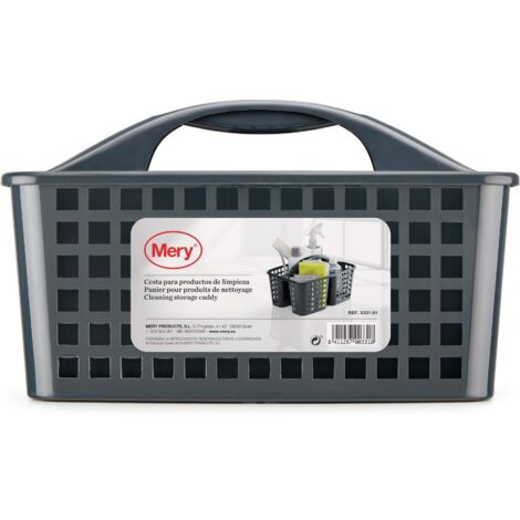 Cesto Caddy Doccia Portatile Con Manico, Grande Capacità Cestino per Bagno Con Fori Di Ventilazione, Cestino portaoggetti in plastica per bagno e doccia, Contenitore salvaspazio per creme(Verde