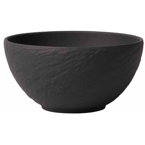 Bol Manufacture Rock Noir Design Brut, Céramique Noire Mate - Villeroy Et Boch