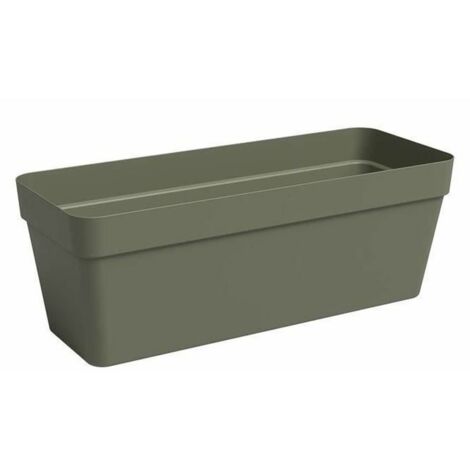 Giardiniere Capri 12,5 L con riserva - Verde secco (1/2)