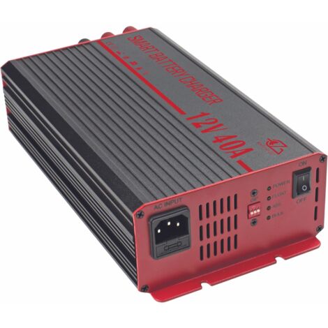 EZA Caricabatterie 12V 40A Automatico Pb Gel AGM LiFePo4 Camper