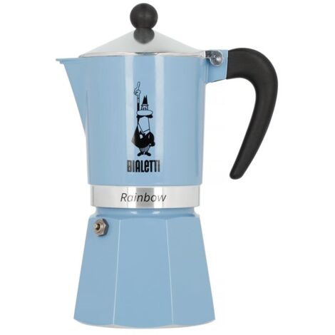 Cafetière Bialetti Rainbow Azur 6 Tasses Design Coloré Et Café Italien Authentique - Bialetti