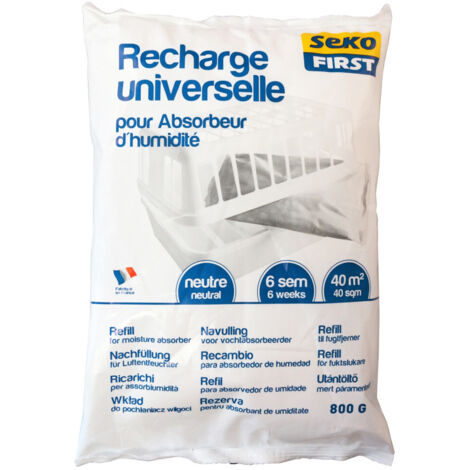 Sekofirst - Ricariche Assorbi-Umidità Confezione da 800g Neutro - Sodepac