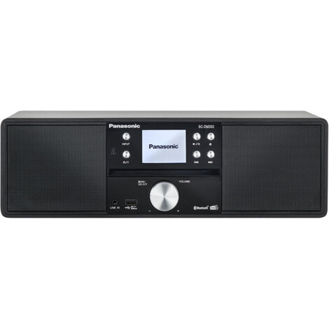 Micro-chaîne Tout En Un - Bluetooth - 24 W - Fm/dab+ - Cd Slot In - Usb - Noir - Panasonic (1/5)