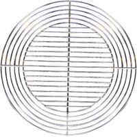 Cook'in garden - Griglia Rotonda Ritagliabile per Barbecue in Acciaio Cromato - Resistente alle Fiamme e Alte Temperature - Diametro 55 cm o 37 cm (Ritagliata)