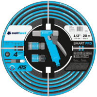 Jeu De Tuyaux D'irrigation Smart Pro Ats De 12,5 Mm X 20 M Avec Connecteurs Et Pistolet Cellfast