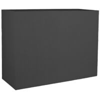 Murêt pot de fleurs loft 46l gris anthracite - double parroi avec zone de retention eau - EDA