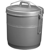 Poubelle Etrier Gris Silver 16L
