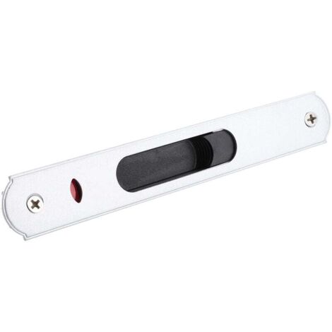 Serrure de Porte Coulissante Moderne pour Fenêtre et Porte Coulissante en Verre, Sécurité à Domicile(Blanc) (1/4)