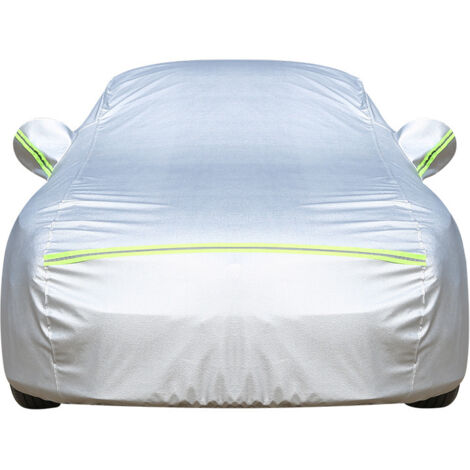 Bâche Voiture Exterieur Housse de Protection Oxford Couverture Imperméable Auto, Ouverte Latérale pour Cabine, Doublure en Coton Respirant, Anti UV Neige Poussière (490x185x150cm) (1/5)