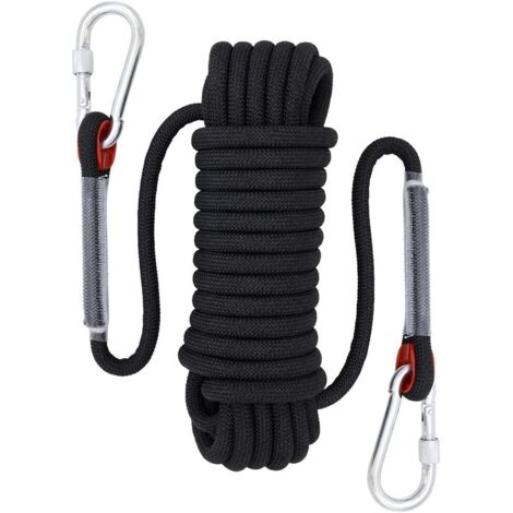 Ikodm – Corde escalade 12 mm – Polyester renforcé – Longueur 30 m – Résistance 33 KN pour alpinisme et escalade (1/5)