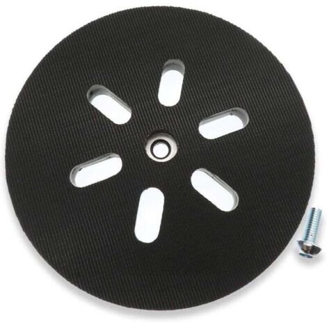 Disque Abrasif 150 mm Plateau Ponceuse Compatible avec Bosch GEX 150, GEX 150 AC, GEX 150 Turbo Ponceuse Dureté,Plateau et patin de ponçage AIPERQ (1/4)