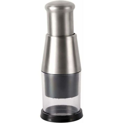 Hachoir à ail pressé, hachoir à oignons en acier inoxydable multifonction pour hacher l'ail, le gingembre et les oignons (1/4)