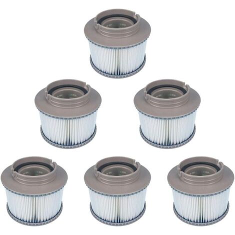 Odipie – Pack de 6 filtres de remplacement pour pompe à cartouche FD2089 – Dimensions 8,6 cm x 11,5 cm – 120 plis pour filtration efficace (1/5)