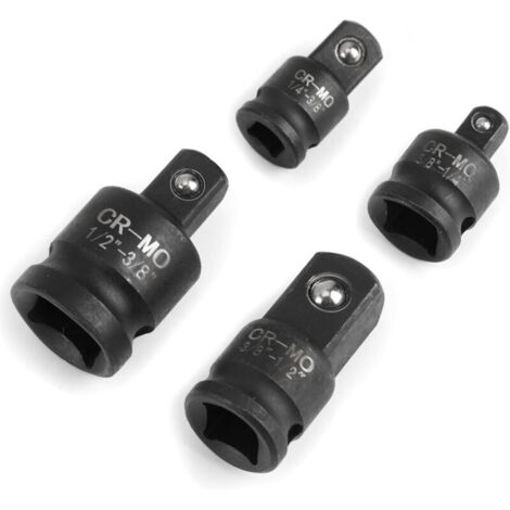 Choyclit – Adaptateur douille 1/4' à 3/8' et 3/8' à 1/2' – Acier chrome-molybdène – Pour clés dynamométriques et perceuses – Flexibilité maximale (1/5)