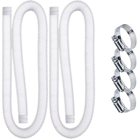 Odipie – Tuyau d'aspiration pour piscine 1,25 pouces – Lot de 2 pièces – Plastique polyéthylène flexible – Résistant aux UV et produits chimiques (1/5)