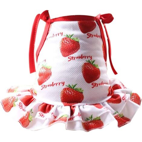 AGE Chien Robe Chiot Débardeur Jupe Chat Pet Party Imprimer Robe Vêtements S, Chien Vêtements D'été rouge (1/3)