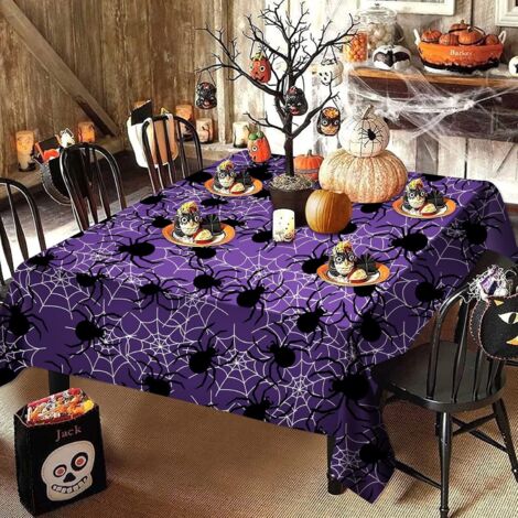 AGE nappe d'araignée d'halloween 130 x 220 cm décoration de fête d'halloween accessoires de fête pour adultes (1/4)