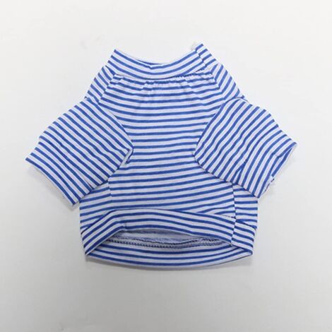 AGE Vêtements pour animaux de compagnie T-shirts pour chiens Chemises pour chiens de compagnie Gilets pour chats Chemises pour chats Gilets Coton Animaux rayés Vêtements d'été Chats et petits et moyen (1/3)