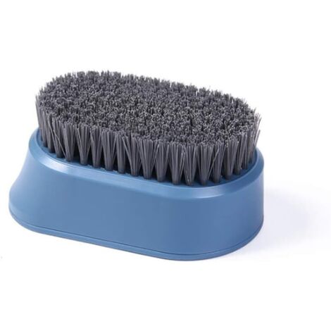 AGE 1 paquet de brosse à linge domestique multifonctionnelle, brosse de nettoyage de linge et de chaussures, brosse douce en plastique (bleu) (1/5)