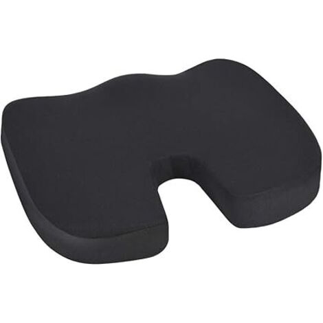 AGE Quatre saisons épaississement général belles fesses fesses pendant longtemps pas fatigué coussin de chaise de bureau étudiant gros coussin en mousse à mémoire en forme de U noir (1/4)