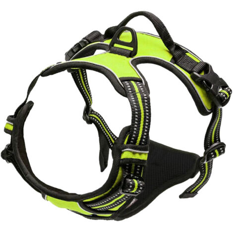 AGE Harnais de traction réglable Harnais Oxford en nylon réfléchissant pour grands, moyens et petits chiens (1/5)