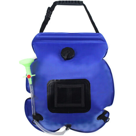 AGE Douche solaire de camping, sac de douche solaire 20l, douche de camping Douche solaire, pour une utilisation en plein air, avec tête de douche commutable et tuyau détachable, adapté à la randonnée (1/5)