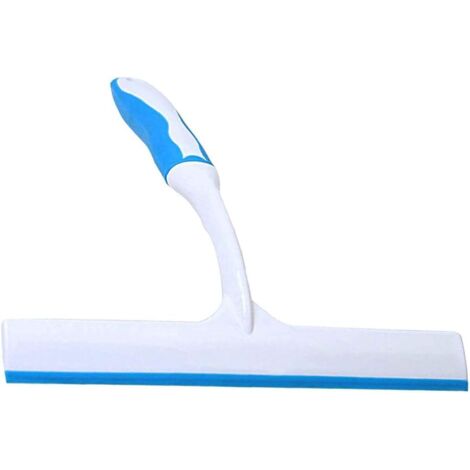 AGE Raclette en caoutchouc pour vitres de bain, cuisine et voiture - Bleu (1/5)