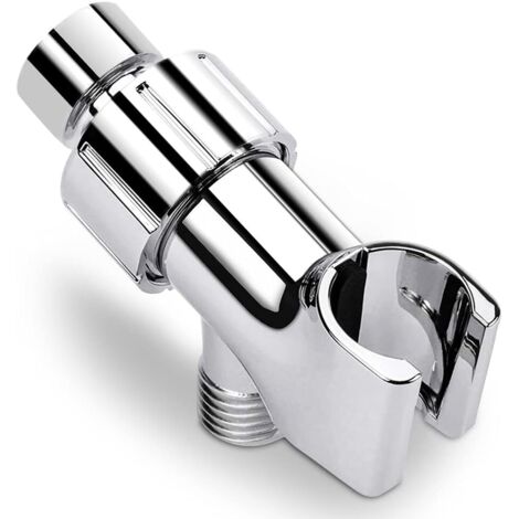 AGE Support de bras de douche, support de montage de bras de douche réglable universel, avec rotule en laiton, chrome poli (1/5)